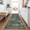 Piper Looms Mayfield Global AMF1109 Green Machine Washable Area Rug Runner Lifestyle Image Feature