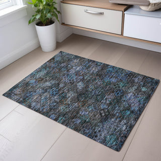 Piper Looms Mayfield Global AMF1109 Teal Machine Washable Area Rug Scatter Lifestyle Image Feature