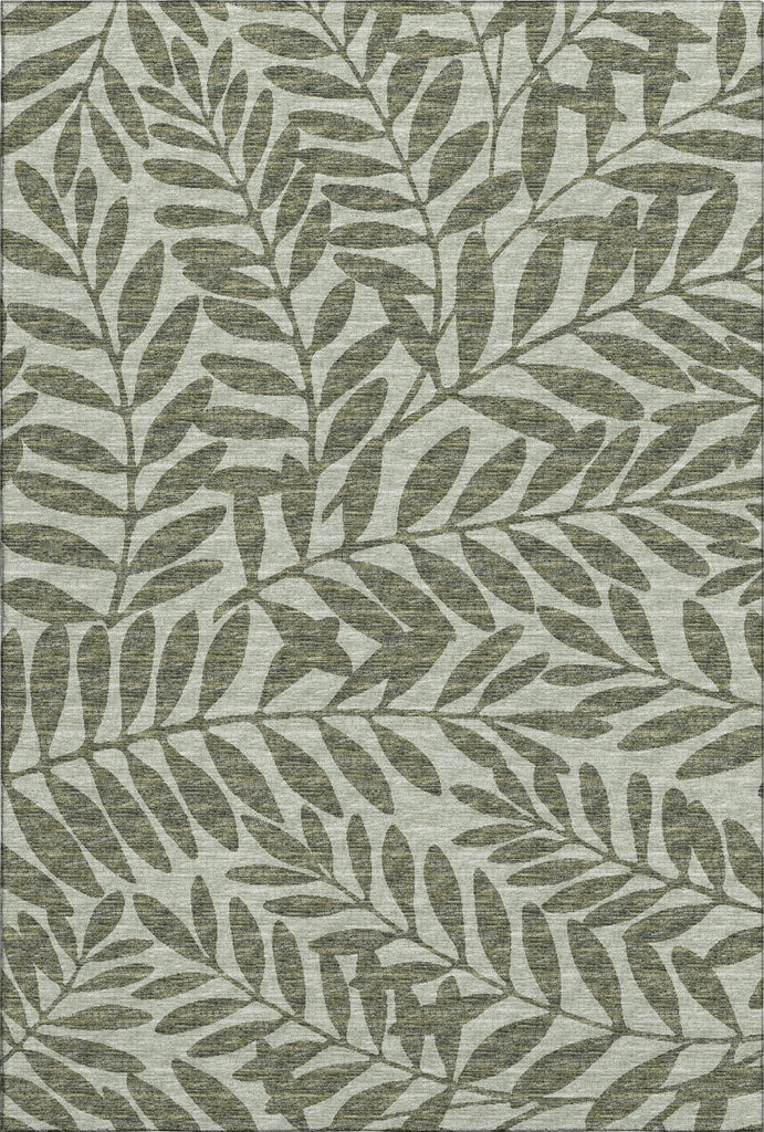 Piper Looms Mayfield Leaves: Tropical Botanical AMF111 Green Machine Washable Area Rug main image