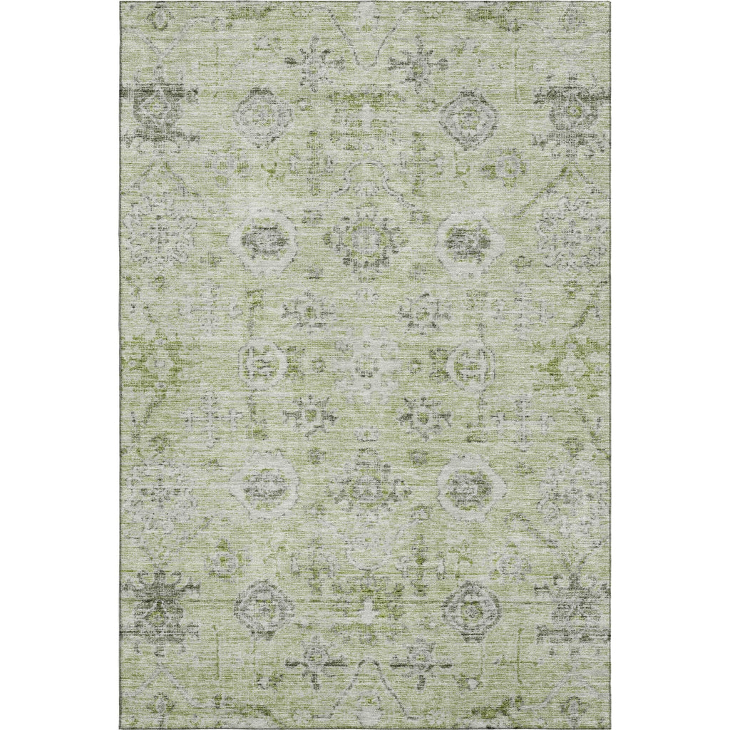Piper Looms Mayfield Damask AMF1110 Aloe Machine Washable Area Rug main image