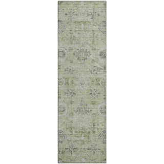 Piper Looms Mayfield Damask AMF1110 Aloe Machine Washable Area Rug Runner Main Image