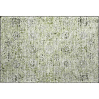 Piper Looms Mayfield Damask AMF1110 Aloe Machine Washable Area Rug Scatter Main Image