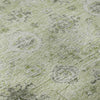 Piper Looms Mayfield Damask AMF1110 Aloe Machine Washable Area Rug Swatch Image