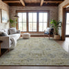 Piper Looms Mayfield Damask AMF1110 Beige Machine Washable Area Rug Lifestyle Image Feature