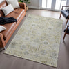 Piper Looms Mayfield Damask AMF1110 Beige Machine Washable Area Rug Lifestyle Image Feature