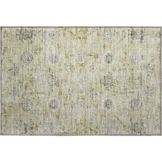 Piper Looms Mayfield Damask AMF1110 Beige Machine Washable Area Rug Scatter Main Image