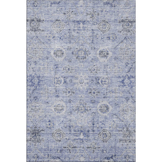 Piper Looms Mayfield Damask AMF1110 Blue Machine Washable Area Rug main image
