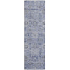 Piper Looms Mayfield Damask AMF1110 Blue Machine Washable Area Rug Runner Main Image