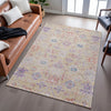 Piper Looms Mayfield Damask AMF1110 Orange Machine Washable Area Rug Lifestyle Image Feature