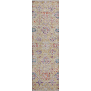 Piper Looms Mayfield Damask AMF1110 Orange Machine Washable Area Rug Runner Main Image