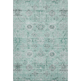 Piper Looms Mayfield Damask AMF1110 Teal Machine Washable Area Rug main image