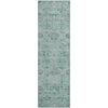 Piper Looms Mayfield Damask AMF1110 Teal Machine Washable Area Rug Runner Main Image
