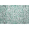 Piper Looms Mayfield Damask AMF1110 Teal Machine Washable Area Rug Scatter Main Image
