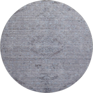 Piper Looms Mayfield Global AMF1111 Blue Machine Washable Area Rug Round Main Image