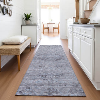 Piper Looms Mayfield Global AMF1111 Blue Machine Washable Area Rug Runner Lifestyle Image Feature