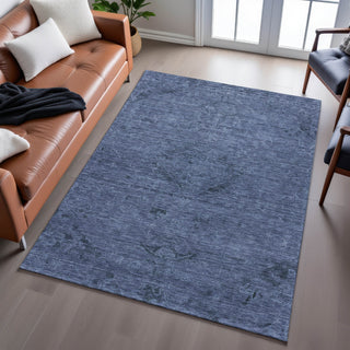 Piper Looms Mayfield Global AMF1111 Navy Machine Washable Area Rug Lifestyle Image Feature