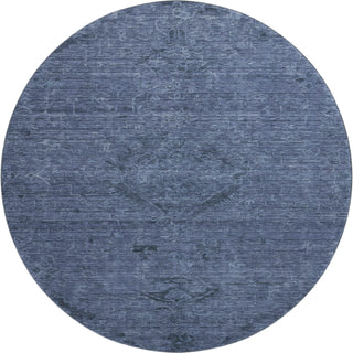 Piper Looms Mayfield Global AMF1111 Navy Machine Washable Area Rug Round Main Image