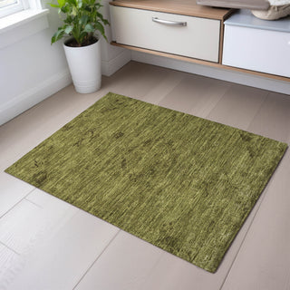 Piper Looms Mayfield Global AMF1111 Olive Machine Washable Area Rug Scatter Lifestyle Image Feature
