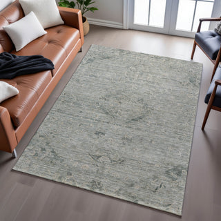 Piper Looms Mayfield Global AMF1111 Sage Machine Washable Area Rug Lifestyle Image Feature