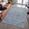 Piper Looms Mayfield Global AMF1111 Teal Machine Washable Area Rug Lifestyle Image Feature