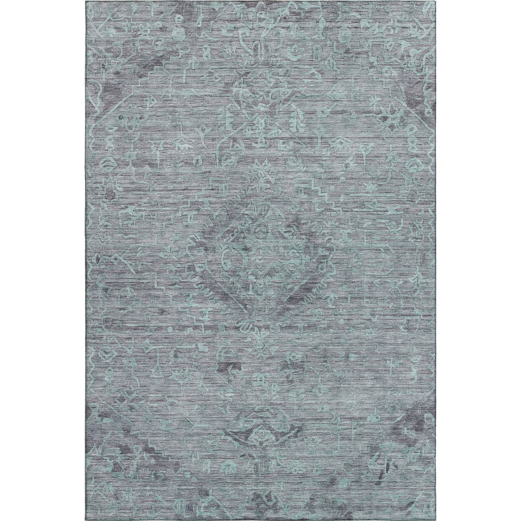 Piper Looms Mayfield Global AMF1111 Teal Machine Washable Area Rug main image