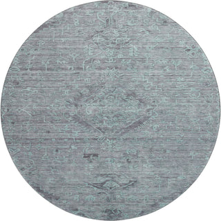 Piper Looms Mayfield Global AMF1111 Teal Machine Washable Area Rug Round Main Image
