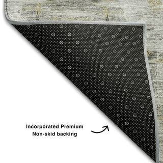 Piper Looms Mayfield Modern AMF1112 Gray Machine Washable Area Rug Backing Image