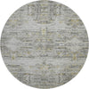 Piper Looms Mayfield Modern AMF1112 Gray Machine Washable Area Rug Round Main Image