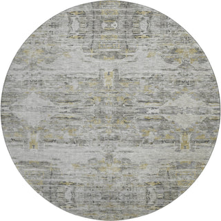 Piper Looms Mayfield Modern AMF1112 Gray Machine Washable Area Rug Round Main Image