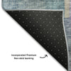 Piper Looms Mayfield Modern AMF1113 Blue Machine Washable Area Rug Backing Image