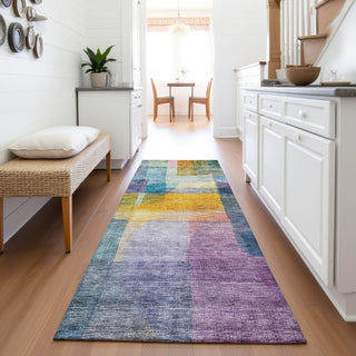 Piper Looms Mayfield Modern AMF1113 Blue Machine Washable Area Rug Runner Lifestyle Image Feature