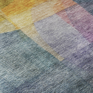 Piper Looms Mayfield Modern AMF1113 Blue Machine Washable Area Rug Swatch Image