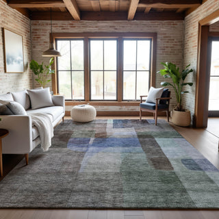 Piper Looms Mayfield Modern AMF1113 Brown Machine Washable Area Rug Lifestyle Image Feature