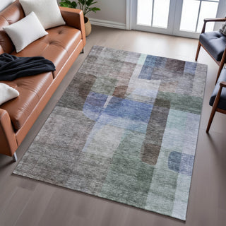 Piper Looms Mayfield Modern AMF1113 Brown Machine Washable Area Rug Lifestyle Image Feature