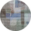 Piper Looms Mayfield Modern AMF1113 Brown Machine Washable Area Rug Round Main Image