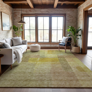 Piper Looms Mayfield Modern AMF1113 Gold Machine Washable Area Rug Lifestyle Image Feature