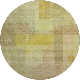 Piper Looms Mayfield Modern AMF1113 Gold Machine Washable Area Rug Round Main Image