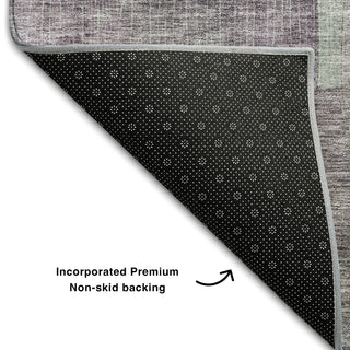 Piper Looms Mayfield Modern AMF1113 Purple Machine Washable Area Rug Backing Image