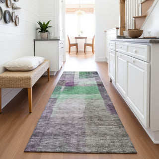 Piper Looms Mayfield Modern AMF1113 Purple Machine Washable Area Rug Runner Lifestyle Image Feature