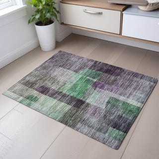Piper Looms Mayfield Modern AMF1113 Purple Machine Washable Area Rug Scatter Lifestyle Image Feature