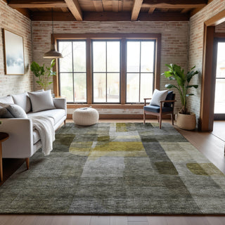 Piper Looms Mayfield Modern AMF1113 Taupe Machine Washable Area Rug Lifestyle Image Feature