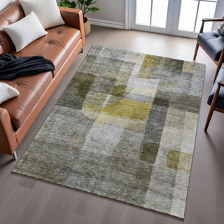 Piper Looms Mayfield Modern AMF1113 Taupe Machine Washable Area Rug Lifestyle Image Feature