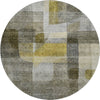 Piper Looms Mayfield Modern AMF1113 Taupe Machine Washable Area Rug Round Main Image
