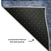 Piper Looms Mayfield Geometric AMF1114 Blue Machine Washable Area Rug Backing Image