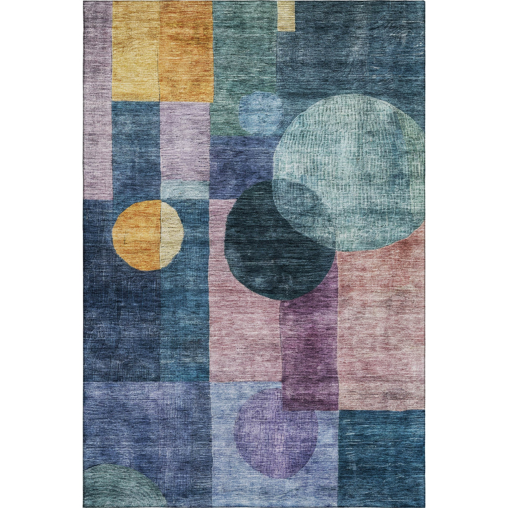 Piper Looms Mayfield Geometric AMF1114 Blue Machine Washable Area Rug main image