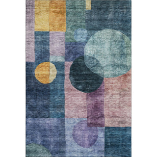 Piper Looms Mayfield Geometric AMF1114 Blue Machine Washable Area Rug main image