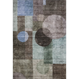 Piper Looms Mayfield Geometric AMF1114 Brown Machine Washable Area Rug main image