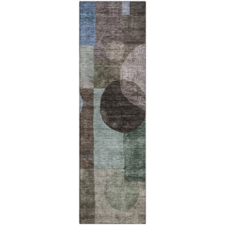 Piper Looms Mayfield Geometric AMF1114 Brown Machine Washable Area Rug Runner Main Image