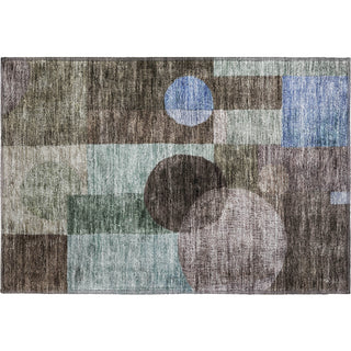 Piper Looms Mayfield Geometric AMF1114 Brown Machine Washable Area Rug Scatter Main Image