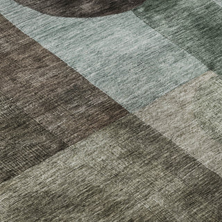 Piper Looms Mayfield Geometric AMF1114 Brown Machine Washable Area Rug Swatch Image